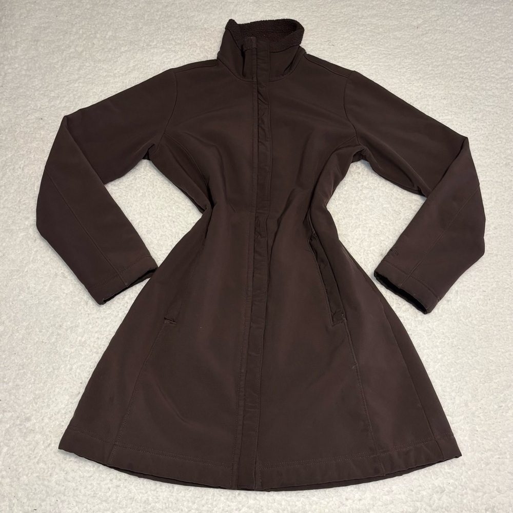 Patagonia Women Brown Long Au Train Fleece Coat